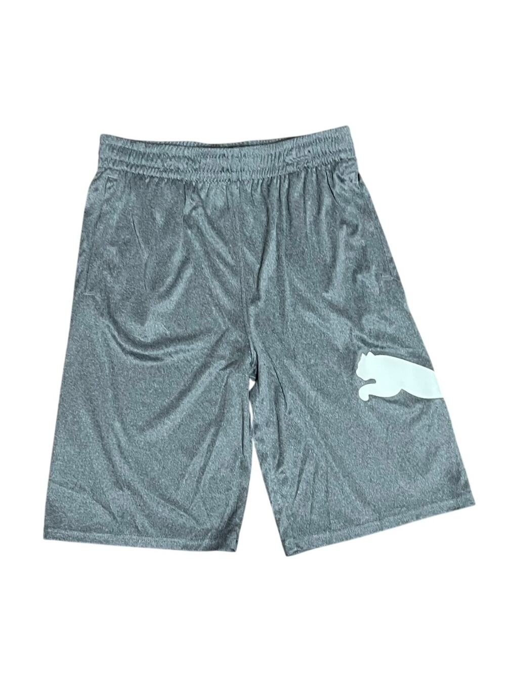 Puma Athletic Shorts, Size XL (18-20), Gray, Excellent Condition